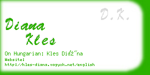 diana kles business card